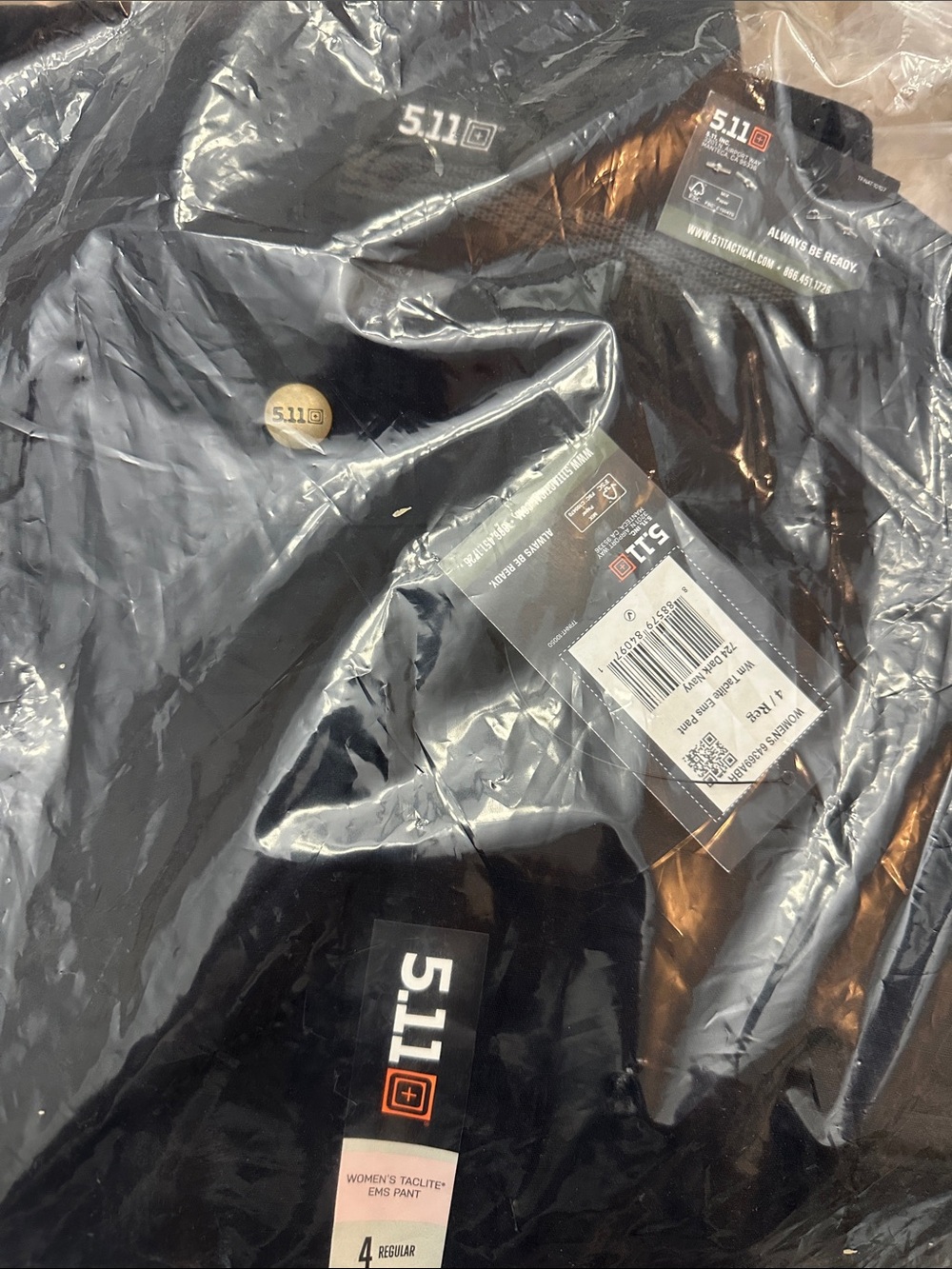 5.11 Tactical Black Women's Trousers with Branded Tag